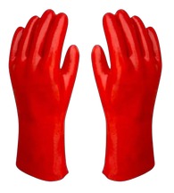 [FC-GPVC-001] Guante PVC Vicuña 30 cm Rojo